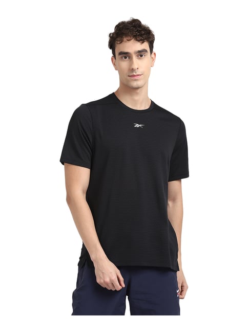 Reebok Black Round Neck T-Shirt