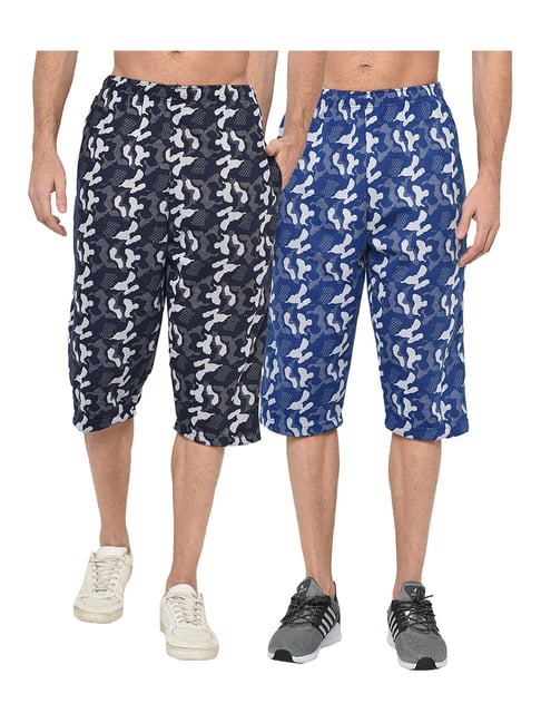 Vimal Jonney Multicolor Printed Capris - Pack of 2 image 1
