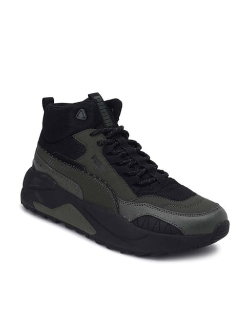 Buy Puma Men's X Ray Square Mid WTR Trainers Black Sneakers for