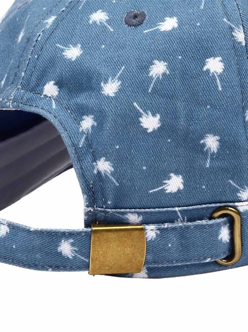 Buy Forever 21 Denim Blue Printed Baseball Cap For Men At Best