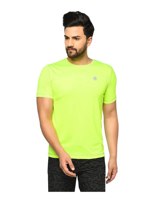 Buy Rigo Neon Green Slim Fit T-Shirt 