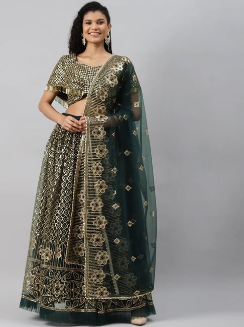 Buy online Embroidered Semi-stitched Lehenga Choli With Dupatta from ethnic  wear for Women by Warthy Ent for ₹2409 at 62% off | 2024 Limeroad.com