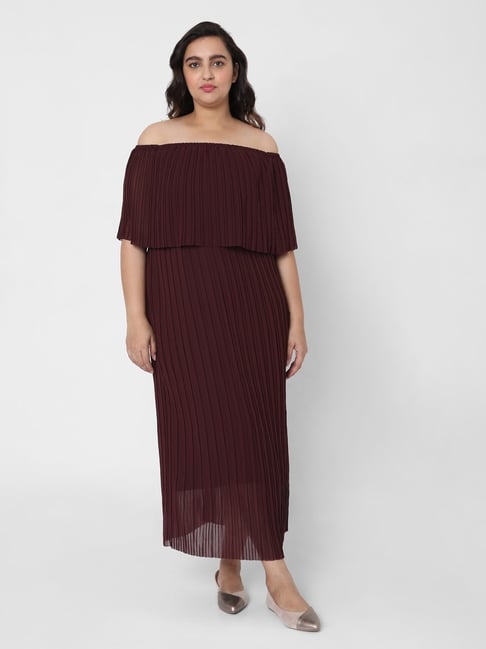 Buy Vero Moda Maroon Regular Fit Dress for Women Online Tata CLiQ