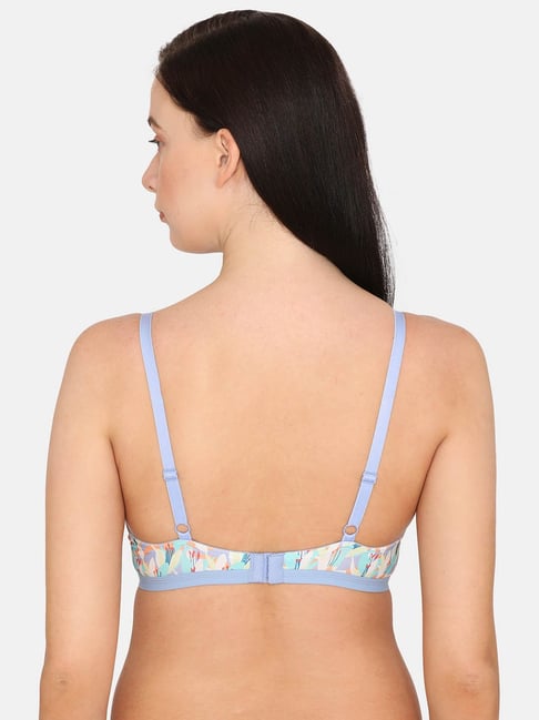Ginger by Lifestyle Light Blue Lace Full Coverage T-Shirt Bra