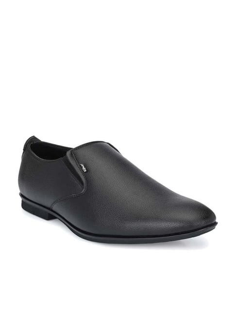 Buy Hitz Men's Black Formal Slip-Ons for Men at Best Price Tata CLiQ - Main Image