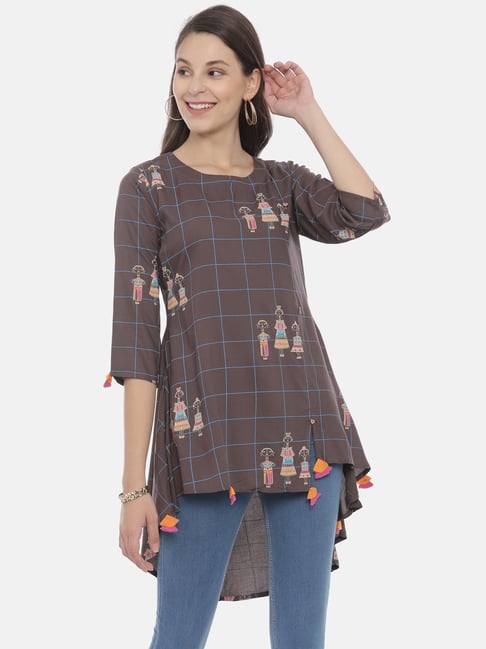 High low hotsell kurti with jeans