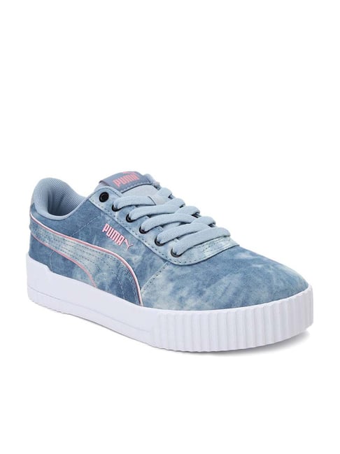 Puma Women s Carina Indigo Fog Blue Casual Sneakers