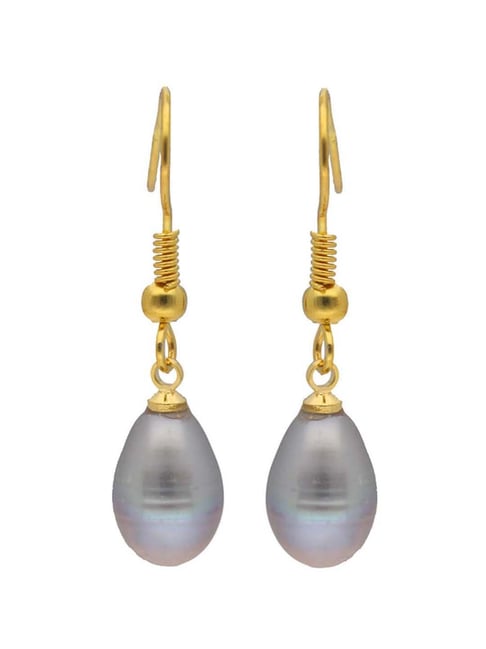 Sri Jagdamba Pearls 22kt 916 Gold Earrings Yellow Gold 22kt Ruby, Mother of  Pearl Drop Earring Price in India - Buy Sri Jagdamba Pearls 22kt 916 Gold  Earrings Yellow Gold 22kt Ruby,