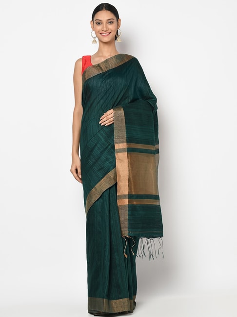 Fabindia Silk Matka Zari Checks  Saree with Blouse Piece Price in India