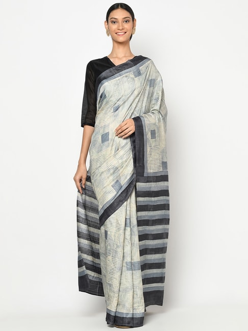 Buy Silk Banarasi Woven Sari for Women Online at Fabindia | 10683220