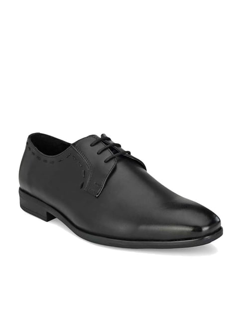 San Frissco Men's Black Derby Shoes