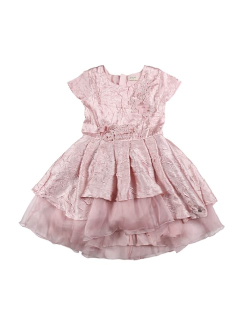 Gini & Jony Kids Pink Applique Dress