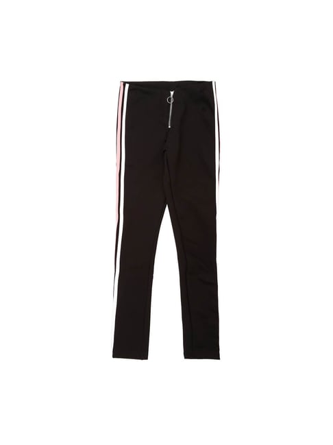 Gini & Jony Kids Black Striped Trousers