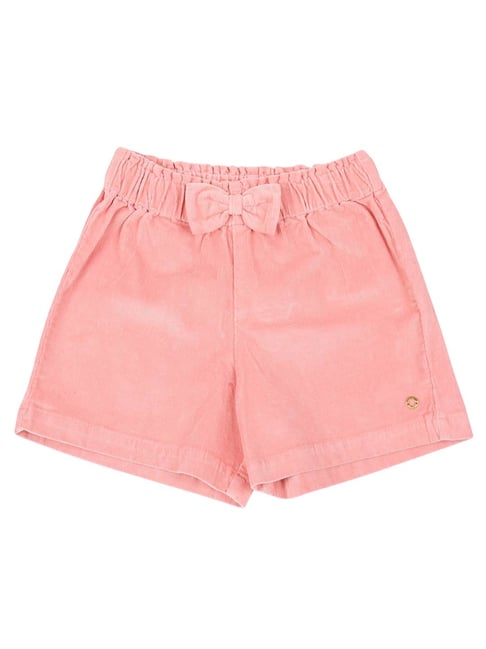 Gini & Jony Kids Pink Solid Shorts