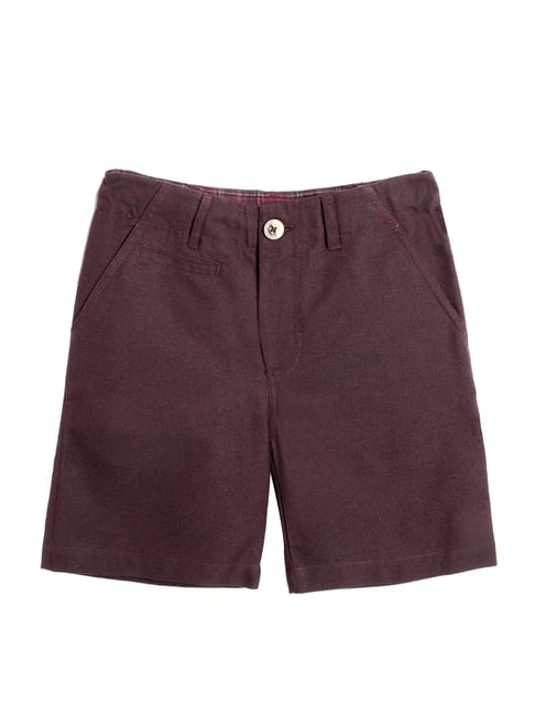 Cherry Crumble By Nitt Hyman Boys Wine Solid Short