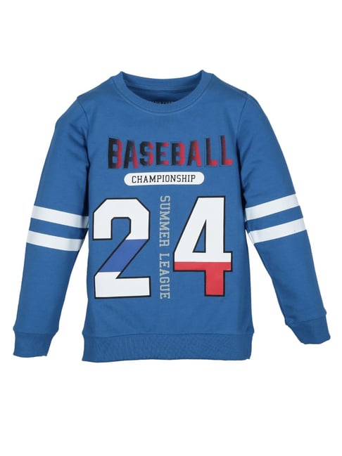 Plum Tree Kids Blue Printed  Sweatshirt-picture-31