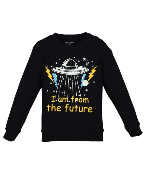 Plum Tree Kids Black Printed  Sweatshirt-picture-18