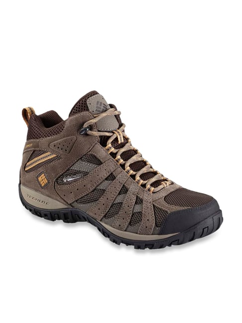 Columbia Men's REDMOND MID WATERPROOF Brown Hiking Shoes