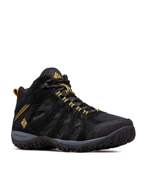 Columbia Men's REDMOND MID WATERPROOF Black Hiking Shoes