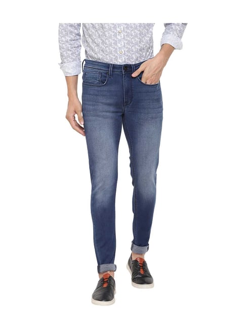 Pepe Jeans Blue Super Skinny Fit Mid Rise Jeans