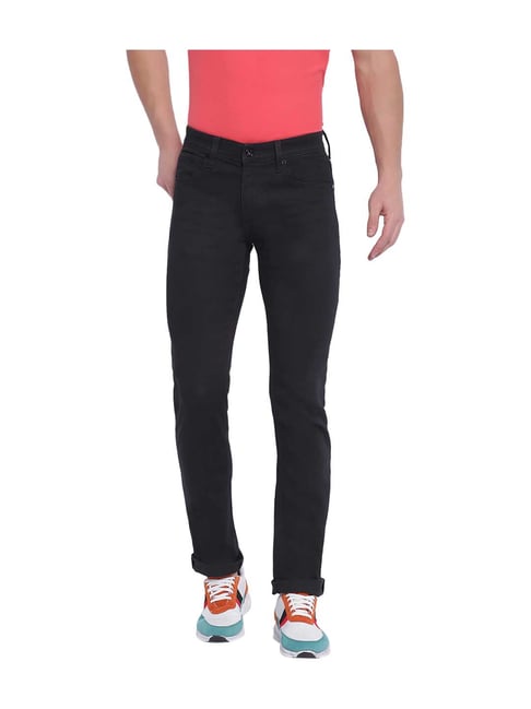 Pepe Jeans Black Low Rise Slim Fit Jeans