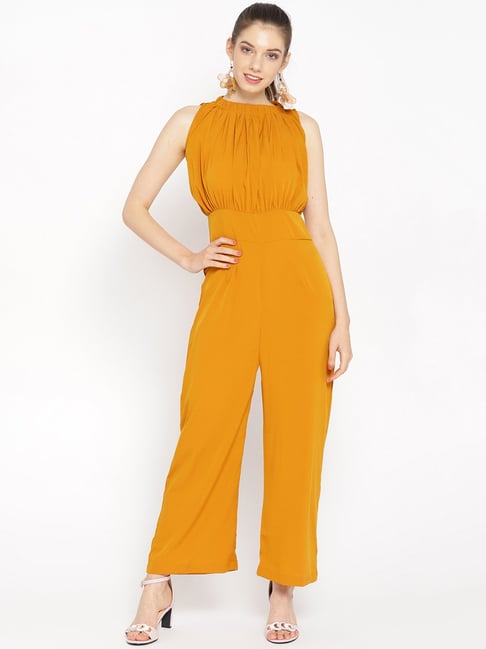 Cottinfab solid women's jumpsuit on sale