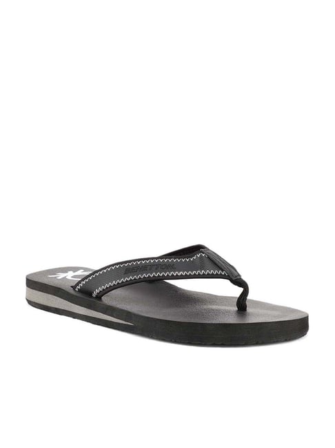 Buy United Colors of Benetton Men s Black Flip Flops for Men at