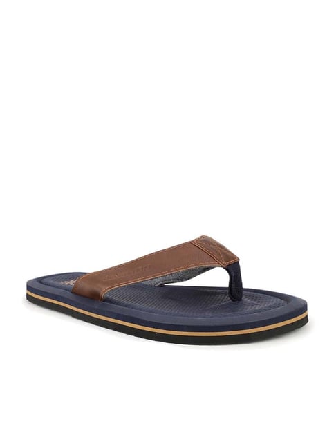 United Colors of Benetton Men's Tan Flip Flops