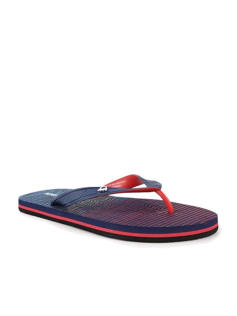 United Colors of Benetton Men's Navy & Red Flip Flops