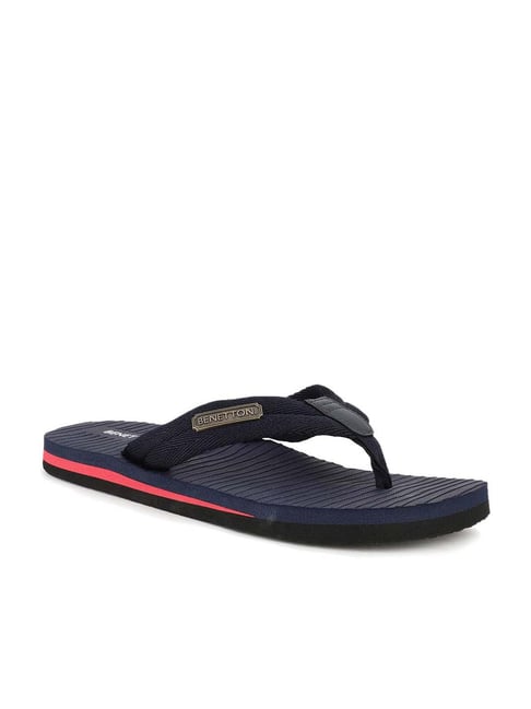 United Colors of Benetton Men's Navy Flip Flops