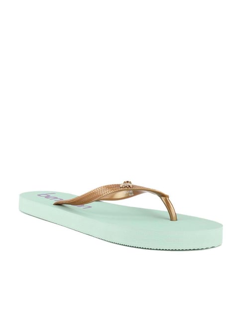 United Colors of Benetton Women's Copper Flip Flops