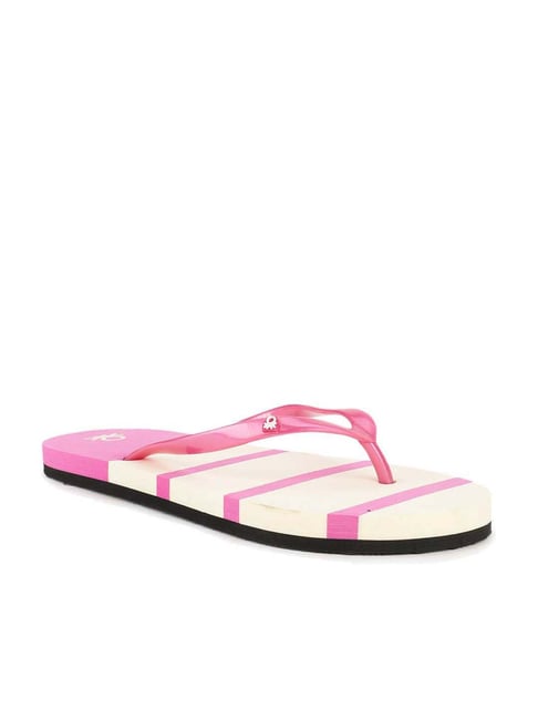 United Colors of Benetton Women's Pink Flip Flops