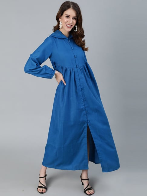 Aks Blue Maxi Dress Price in India