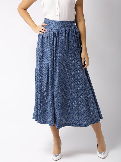 Sera Blue Printed Skirt Price in India