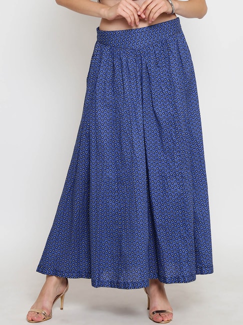 Sera Blue Printed Skirt Price in India