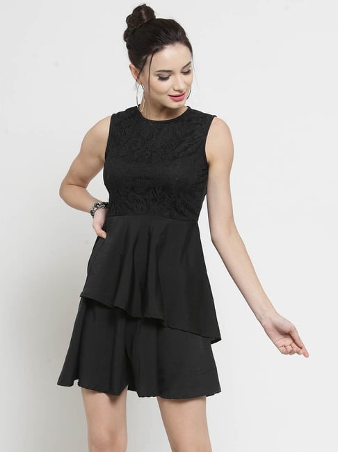 Sera Black Regular Fit Dress Price in India