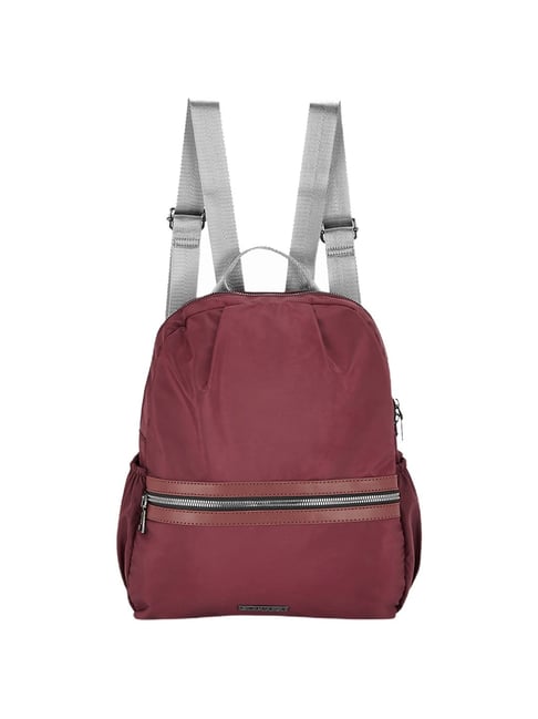 Buy Caprese Blythe Maroon Nylon Medium Backpack For Women At Best Price @  Tata CLiQ