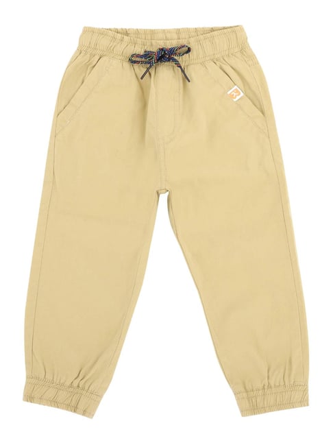 Boys best sale beige joggers