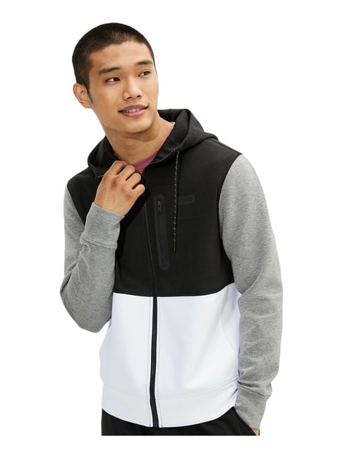 Black and white american eagle outlet hoodie