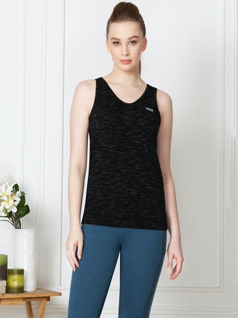 Van Heusen Black Self Design Tank Top-picture-40