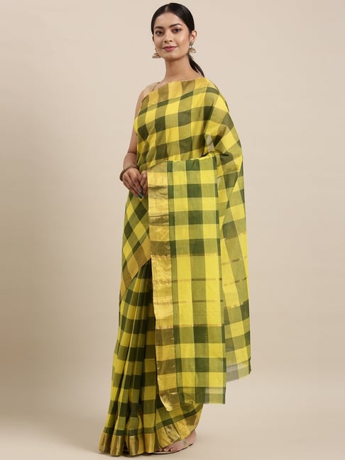 The Chennai Silks Women's Multi Chettinad Pure Cotton Saree Price in India