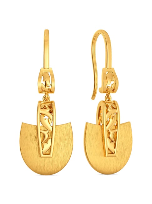 Melorra Funky Crunk Gold Earrings Yellow Gold 18kt Drop Earring Price in  India - Buy Melorra Funky Crunk Gold Earrings Yellow Gold 18kt Drop Earring  online at Flipkart.com