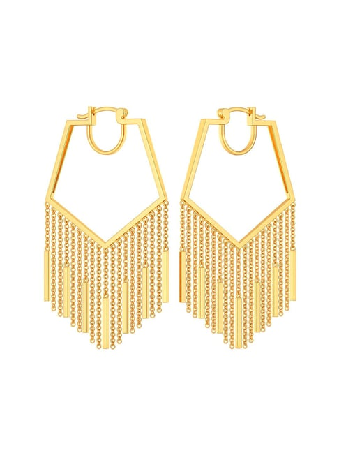 Melorra 18K Flick A Feather Gold Earrings  Amazonin Fashion