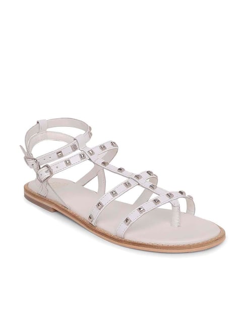 Amazon.com | katliu Womens Gladiator Sandals Pyramid Studs Open Toe Summer  Flat Zipper Shoes Battleship Grey 6 | Flats