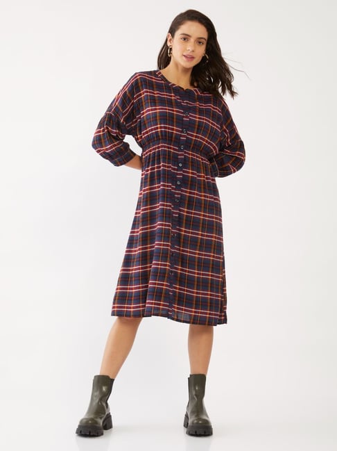 Zink London Multicolor Checks Dress