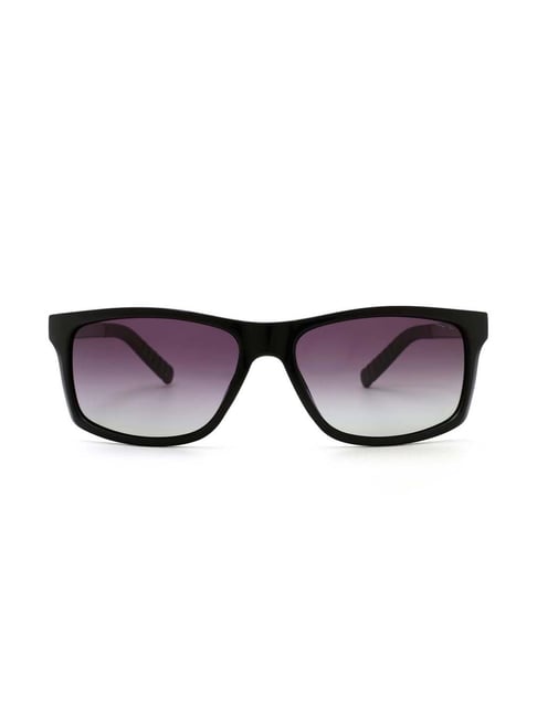 Black-Gold Oversized Metal Bridge Round Mirrored Polarized Sunglasses with  Purple Non-Rx TAC Sun Lenses - 12117