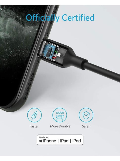 Buy Anker Powerline III USB C to Lightning Cable (Black) Online At