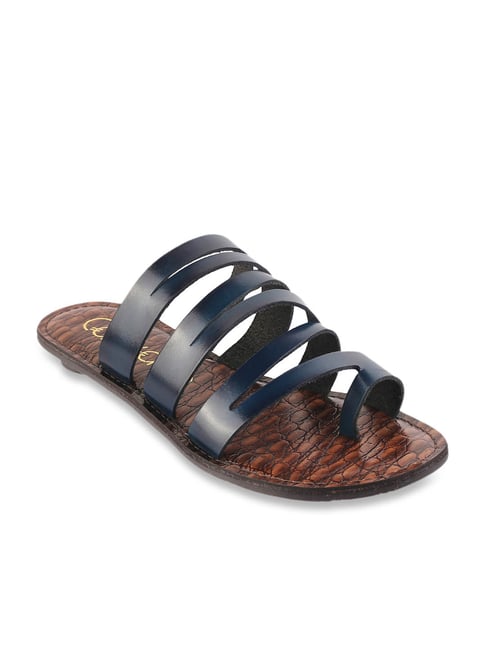 Catwalk Women's Blue Toe Ring Sandals