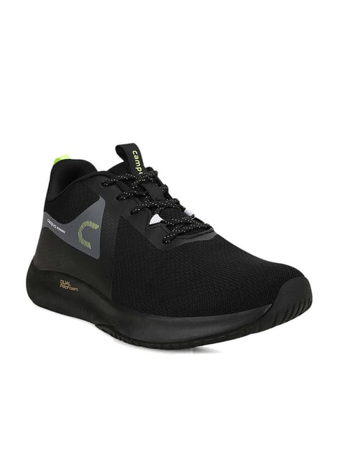Campus Men's Algeria Black Running Shoes