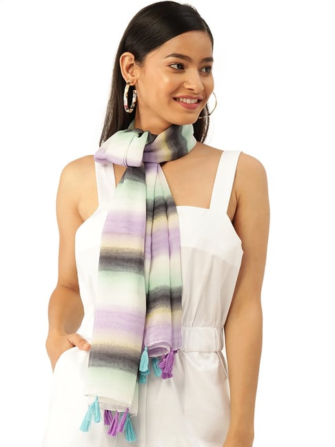 Trend Arrest Multicolor Striped Scarf
